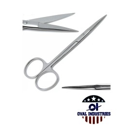 Oval Industries 2-Pcs Iris Scissors 4.5" Straight - Surgical & Dental Precision Tools