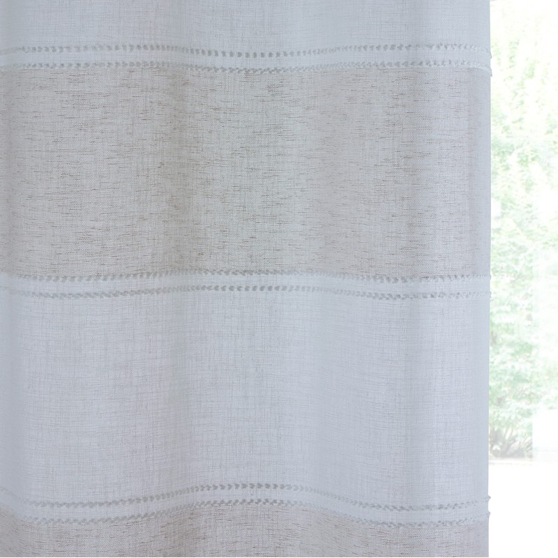 Tyrone Textiles Ltd Santorini Voile Panel - Linen Look Panel