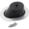 Steering Column Oval Firewall Mounting Boot Seal, SS Bezel