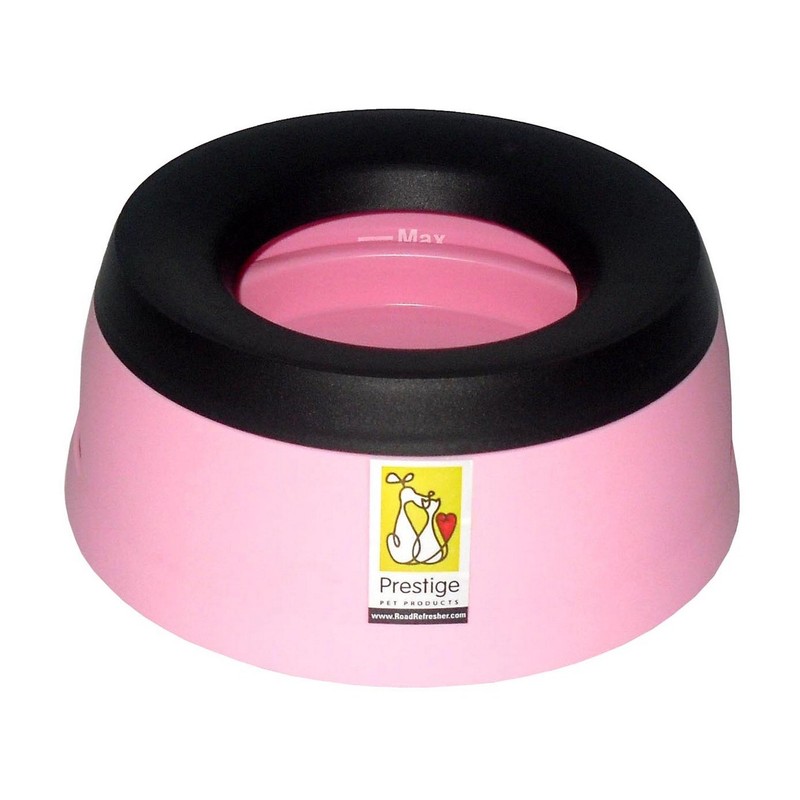 Road Refresher Non-Spill Travel Water Bowl, Small, Cream