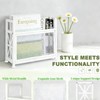WeGXY White Magazine Holder, Magazine File Holder