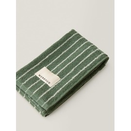 WENSHUO - Toalla de mano de algodón puro a rayas, 100% algodón peinado, toalla de lujo, súper absorbente (paquete de 1) (29.5 pulgadas de largo x 13.4 pulgadas de ancho