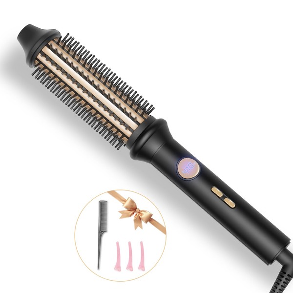 Thermal Brush Heated Round Brush for Blowout Look, Pink