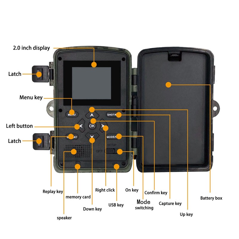 PR700 Trail Camera HD Infrared Waterproof Wildlife Surveillance Camera for