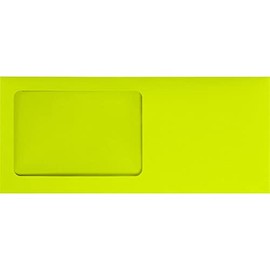 LUXPaper #10 All Purpose Window Envelopes | Peel & Press | 4 1/8" x 9 1/2" | Wasabi Green | 80lb. Text | 50 Qty