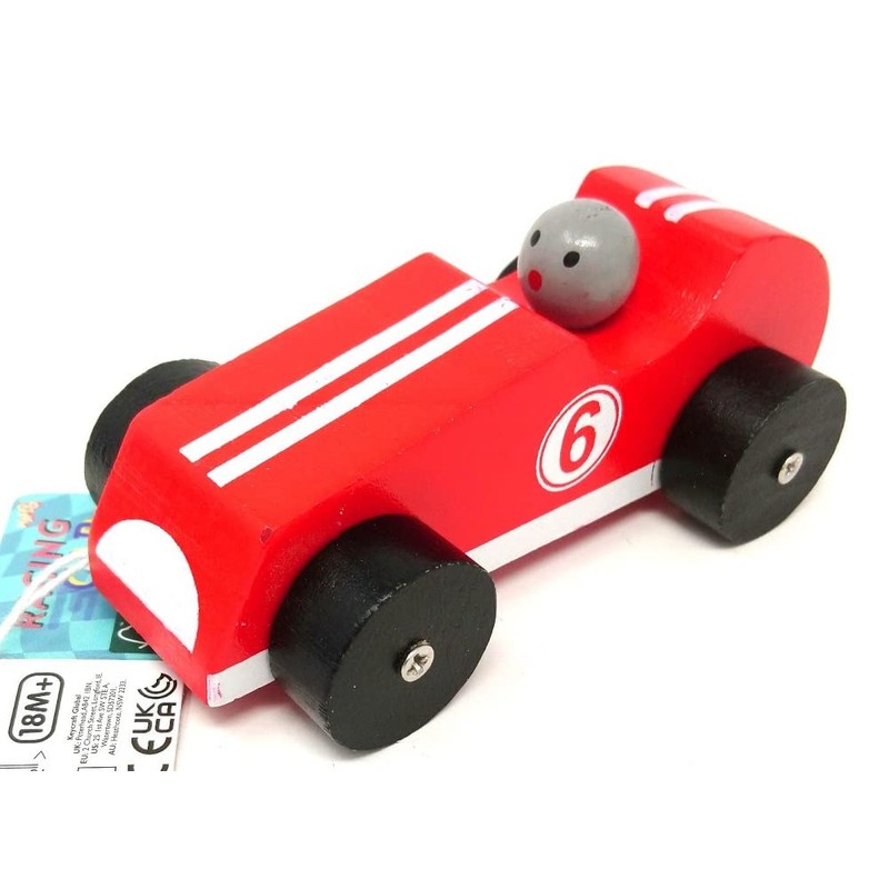 MAJIGG Wooden Racing Cars 12cm (colour sent at random)