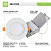 ASD 4 inch Gimbal LED Recessed Light with Junction Box,