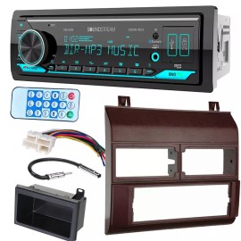 Soundstream Bluetooth In-Dash MP3/AM/FM Radio Car Stereo for 1988-1994 GM C/K 1500 RED