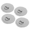 4PCS Stainless Steel PVC D Ring Patch with 11.8in Anchor