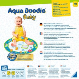 Ravensburger Ravensburger ministeps 4181 Aqua Doodle Baby - Fleckenfreies Stempeln mit Wasser - Erstes Stempelset für Babys ab 9 Monaten - Mit magischer Stoffmatte, 440 g