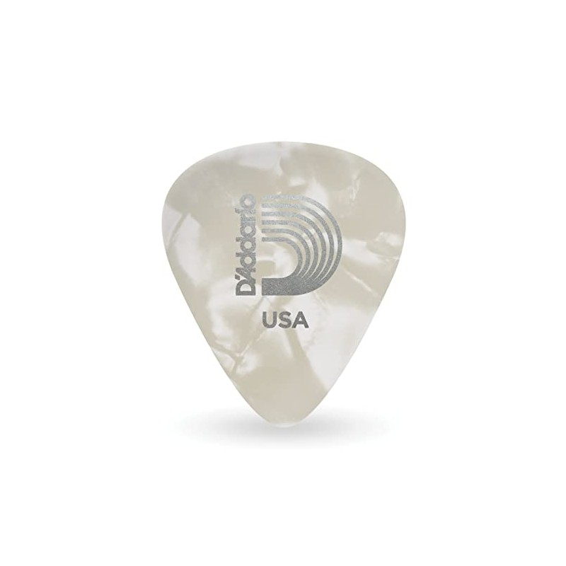 Planet Waves 1CWP6-25 White Pearl Celluloid Guitar Picks, 25 pack,