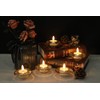 Wondise Realistic Timer Flameless Tealights Batteries Included Candles,Plastic Battery LED