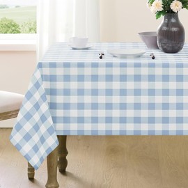 Maymiss Gingham Tablecloth Rectangle Checkered Tablecloth Waterproof
