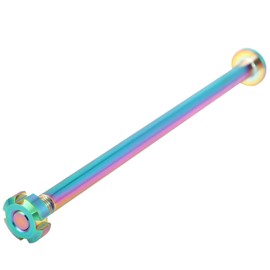 Funparts Center Axle Flat Fork Shaft Axle with Nut Titanium Alloy Jackshaft Axis for Surron Sur Ron LBX Electric Dirt Bike