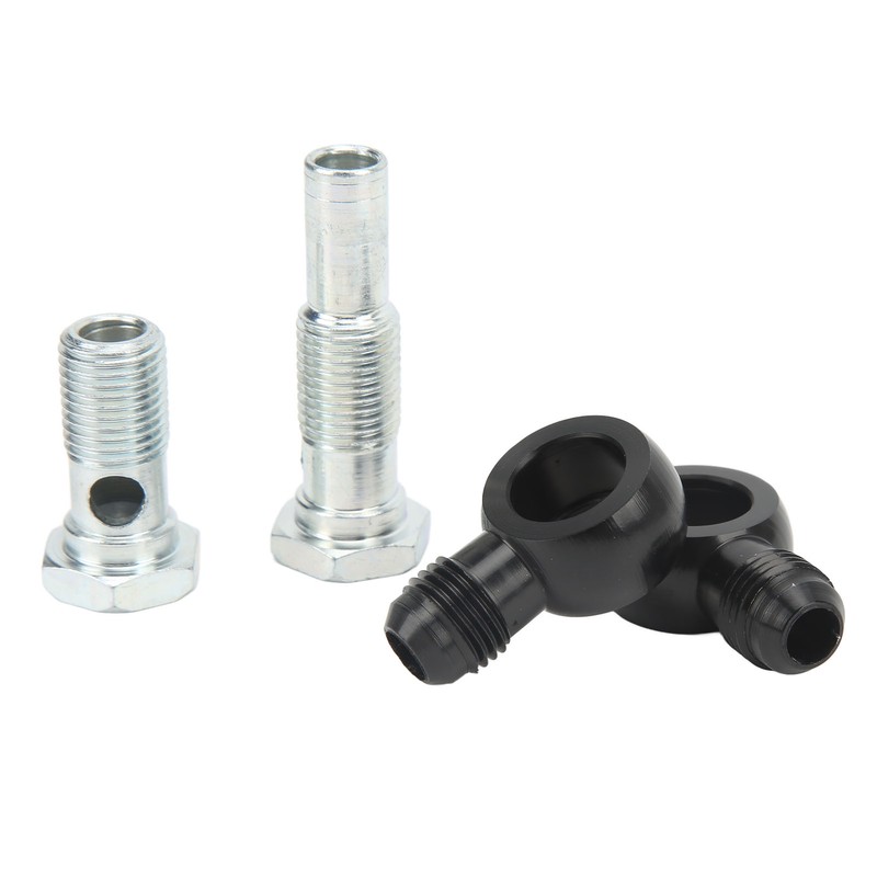 Transmission Oil Cooler Banjo Fitting Kit AN6x1/4NPSM Aluminum Alloy for