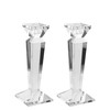 Kitcom Crystal Candle Stick Holders for Home Decor 2-Pack, Clear
