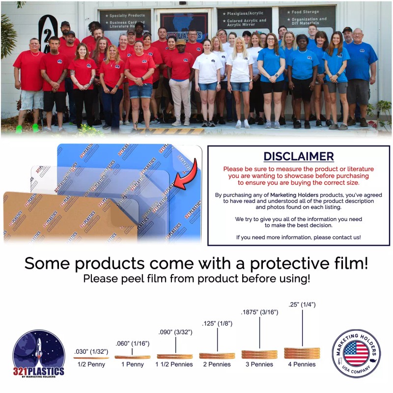 Marketing Holders Brochure Holder 8.5 x 11 inch Magazine Rack