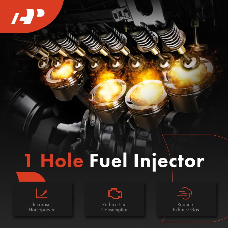 A-Premium 4 Holes Set of 6 Fuel Injectors Compatible with