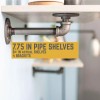 Pipe-Decor.com 1/2 in. x 6 in. Double Flange Shelf Bracket,
