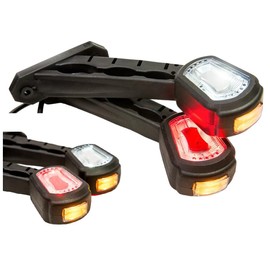 2 x LED Rubber Side Light 12 V 24 V with E-mark Position Light Car Truck Car Caravan Car Lamp Light White Red Orange