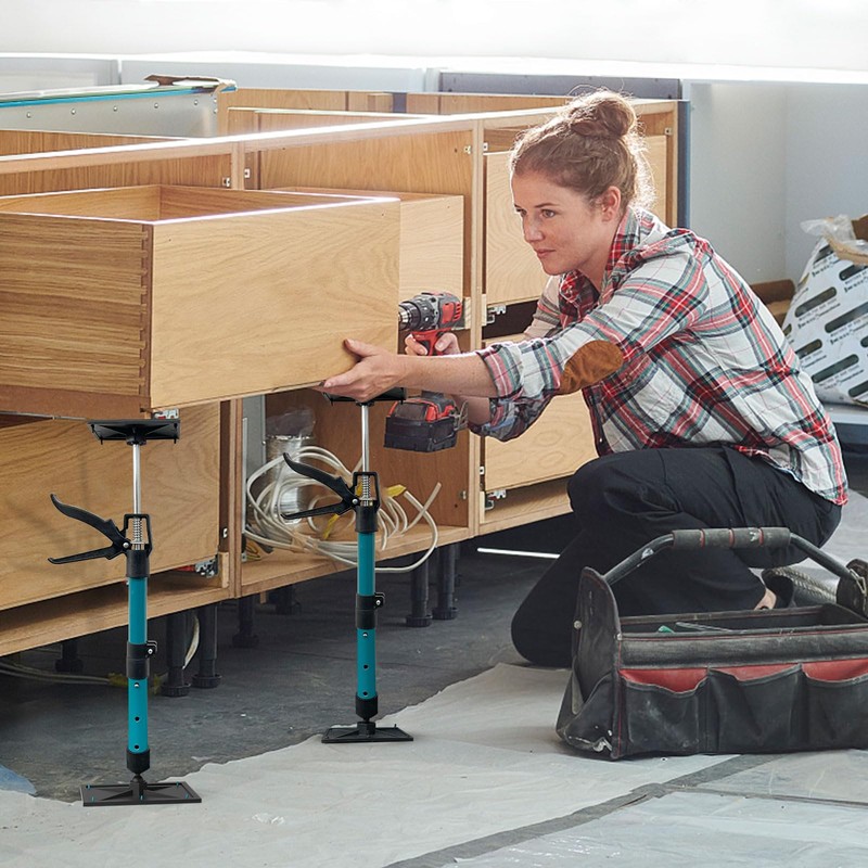 OUTIMATE Adjustable Support Pole, Cabinet Jacks for Installing Cabinets, Telescoping