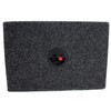 QPower 2-Pack 6x9 Inch Speaker Box Enclosures, Angled Style, Black