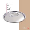 De Buyer 3709.14 Affinity Stainless Steel Lid, 14 cm Diameter