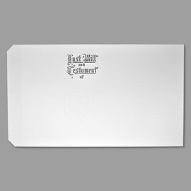 ALL-STATE LEGAL Will Cover, Legal Size, Engraved with Last Will and Testament of, 25% Cotton Natural Laid Linen 36 lb. Paper, 50 per Package