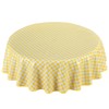 Home Direct Oilcloth Tablecloth Washable Round 140 cm Yellow