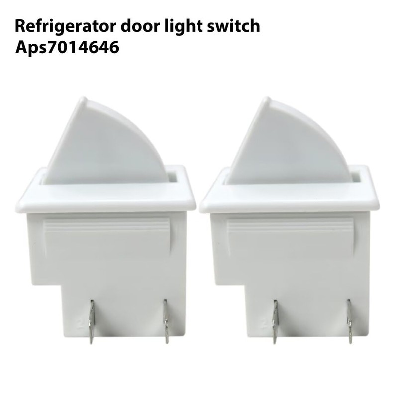 WELURE 2x White Refrigerator Door Light Switch for Subzero for