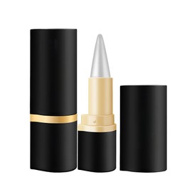 KAIYAYA 2 Stück Eyeliner Wasserfest Matte Schnell Trocknender,Matte Eyeliner Stift Gel Schwarz Trocknender & Wischfester Kajalstift Pencil für Ein Alltägliches Lang Anhaltendes Augen Make Up (Silber)
