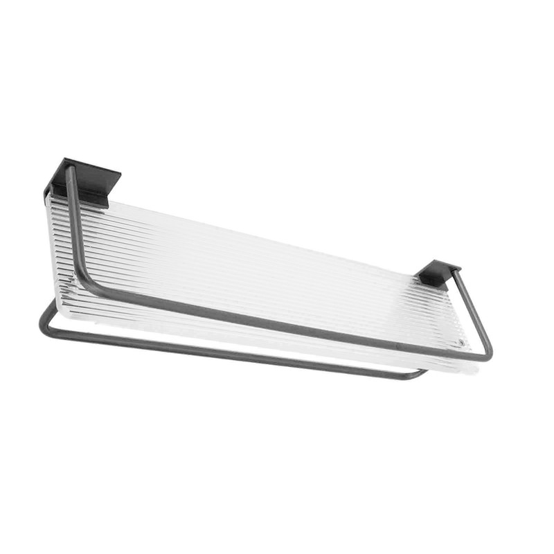 30cm Shower Caddy Wall Mount Organizer with Towel Hanger Easy