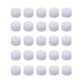 Set of 25, 12 Teeth Gear Gears, 0.07 inch (1.95 mm) Hole Diameter, Pinion Gear, Toy Car, Models, DIY Parts, For Toy Automobile Motor Shafts, Gear, Box Spindle, Plastic Gear Hole, Plastic