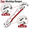 9-45mm Double-Ended Self-Adjusting Universal Wrench, High Carbon Steel Multi-Purpose Spanner
