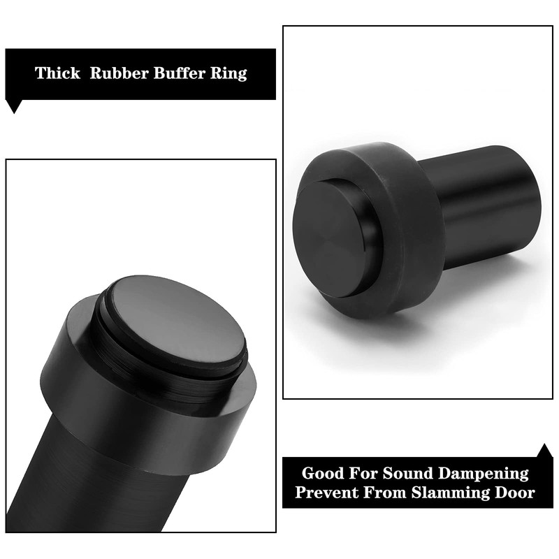 Door Stoppers, Door Stopper Stainless Steel Cylindrical Floor Door Stop