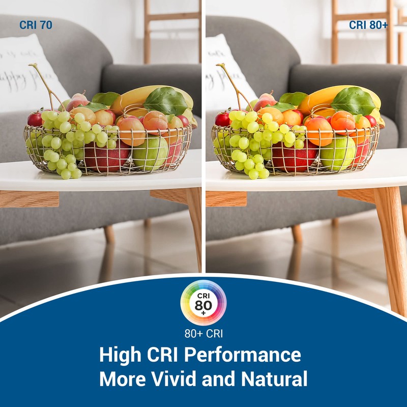 DEWENWILS 8-Pack A19 LED Light Bulb, 760LM, 5000K Daylight LED