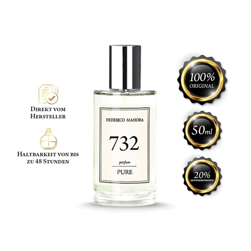 FM Pure 732 Women's Fragrance 50 ml Floral, Sensual and