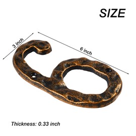 HILAZA House Number 6 for Outside, 5.5 Inch Cast Iron Metal House Address Number Home Number