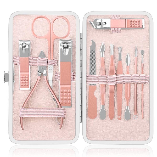 iBazal Nail Clippers Sets High Stainless Steel Nail Cutter Pedicure
