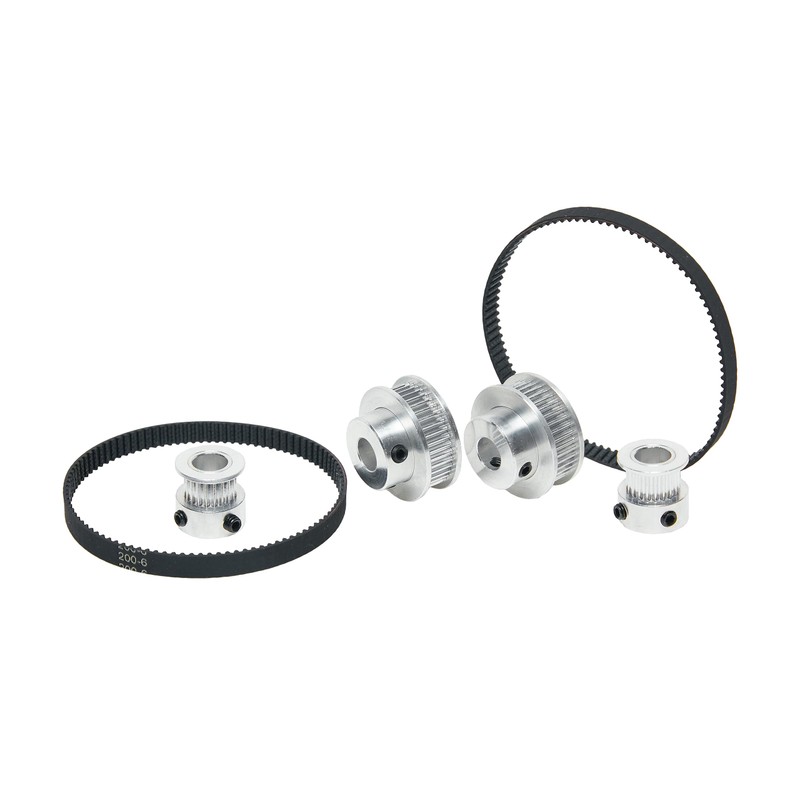 SHCEEC 2PCS Set 2GT Aluminum Timing Pulley 20&40 Teeth 8mm