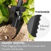 INCLY Metal Detector Shovel, Heavy Duty Double Serrated Edge Digger,