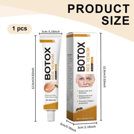 OYZOQ 1 Stück bee cream bienengiftsalbe, Creme zur Faltenentfernung für Gesicht und Hals, Feuchtigkeitscreme für alle Hauttypen (20 g)