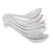 Ebros Gift Contemporary White Melamine Asian Soup Spoons With Ladle