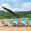Island Umbrella Nassau 6.5-ft x 10-ft Rectangular Market - Hunter