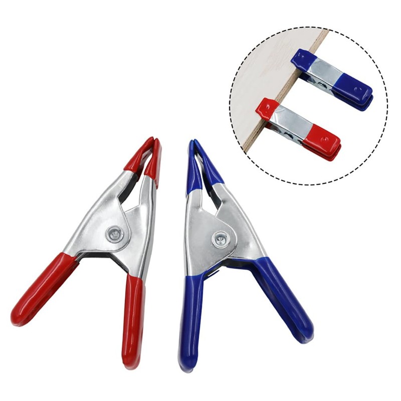 20 Pcs 2 Inches Small Spring Clamps Metal Spring Clips