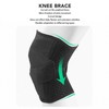 7611 Sports Kneepad Black Breathable Knee Compression Sleeve Adjustable Compression