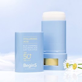 Begins by Jeongsaemmul [Begins by Jeong Saem Mool] Blue Chamomile Hyaluronic Acid Airy Sun Stick + Moisturizing Sun Cream 5ml / [비긴스 바이 정샘물]블루 캐모마일 히알루론산 에어리 선스틱 + 수분 선크림 5ml
