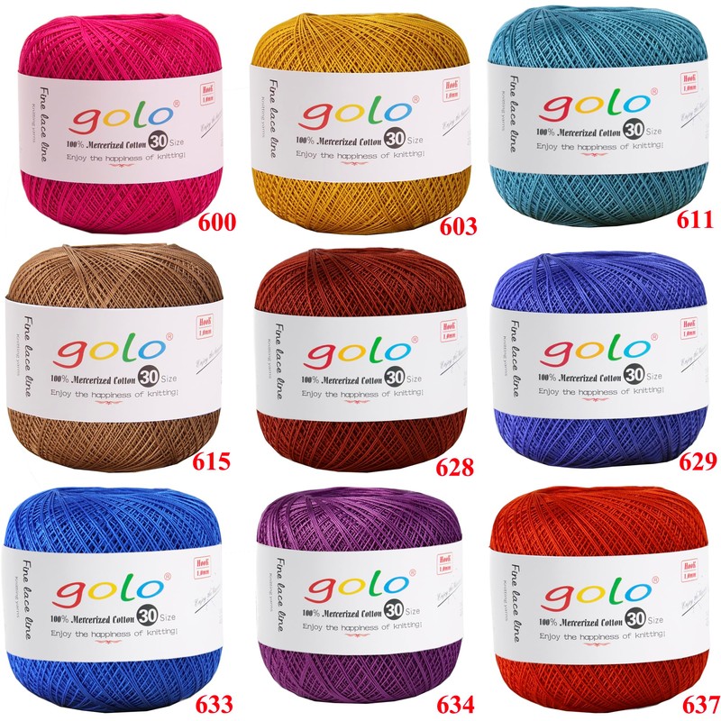 golo Crochet Thread Knitting Yarns for Hand Work Tatting Yarn