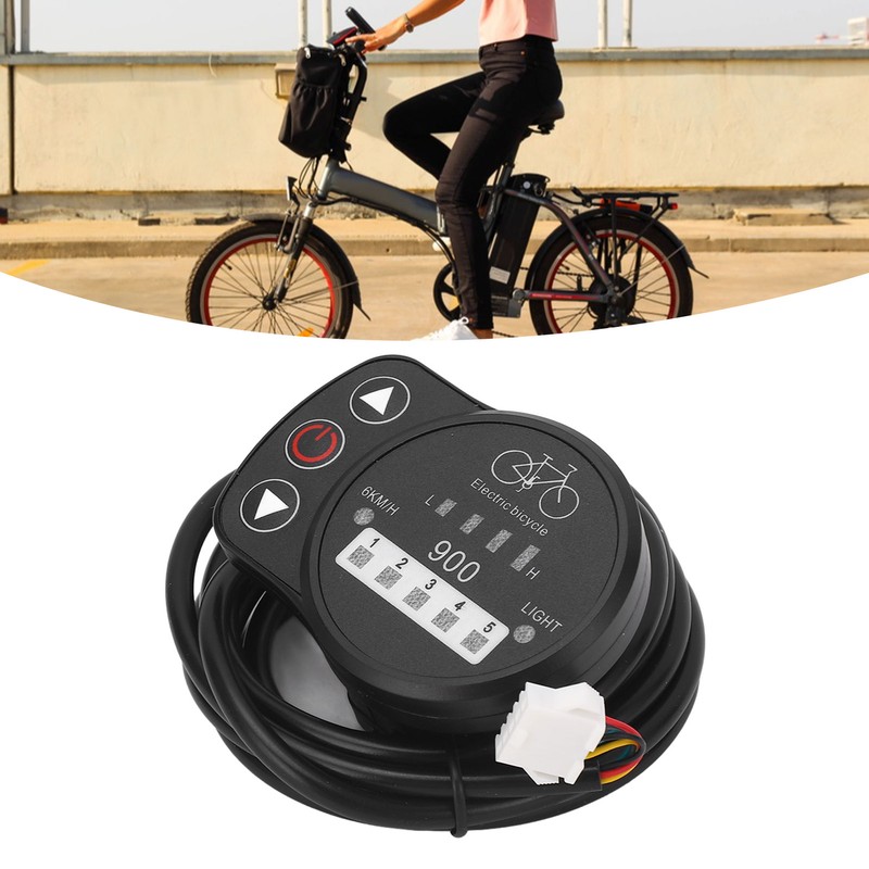 36V 48V Electric Bike LED Meter Speed Battery Power Headlight