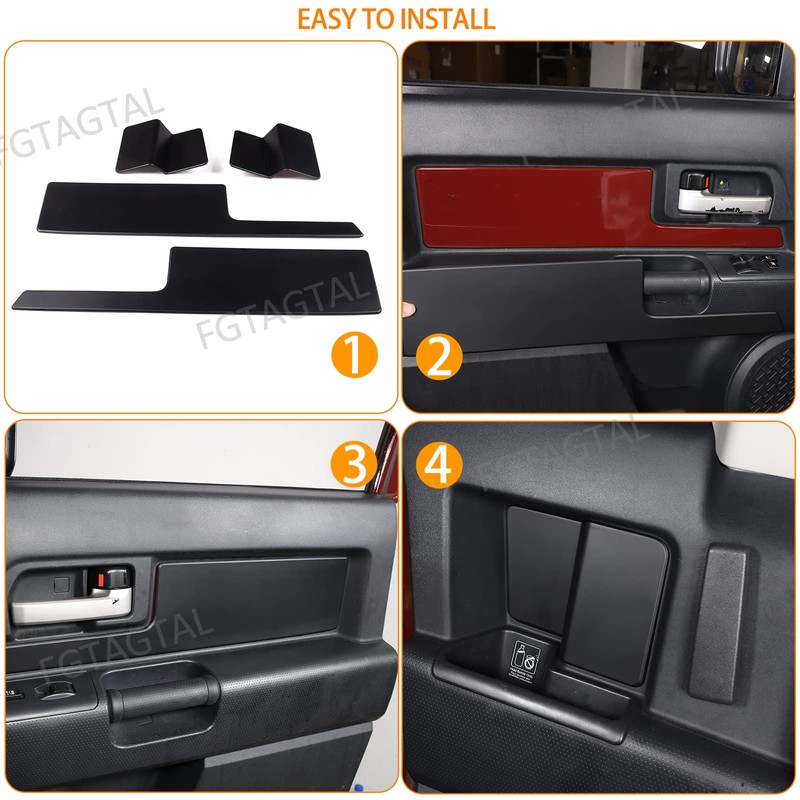 Car Interior Door Panel Trim Cover Compatible with Toyota FJ